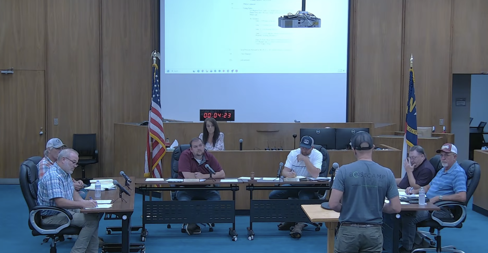 Cover image for Duke Won't Budge on Needmore Power Line, County Manager Tells Residents
