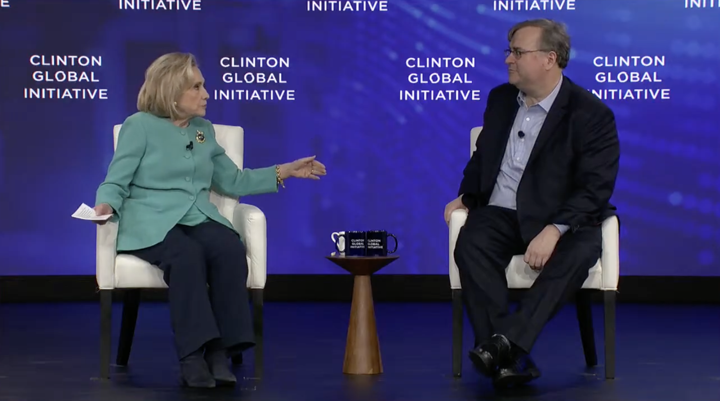 Cover image for Reid Hoffman Calls for Kill Switches and China Talks as CGI Confronts AI's Promise and Peril